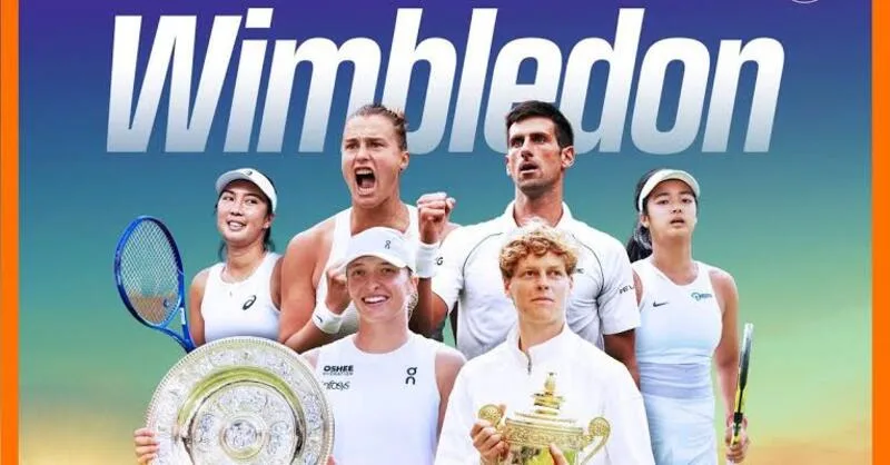 Giải Wimbledon 2026 diễn ra từ ngày 29/6 đến 12/7 tại All England Club, London, trên mặt sân cỏ đặc trưng.